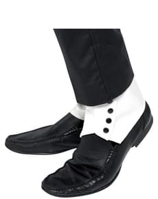 Valkoiset legginsit mustilla napeilla