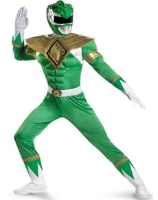 Costume Power Rangers Verde muscoloso