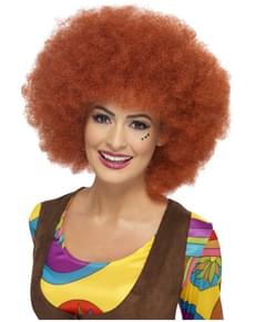 Afro Perücke 60er Rotbraun