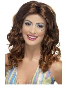 Perruque marron de la reine de la danse