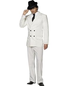 Costume da gangster bianco Fever da uomo
