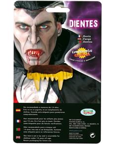 Dentatura dorata da vampiro
