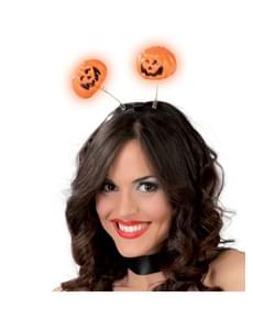 Diadema di zucca con luce