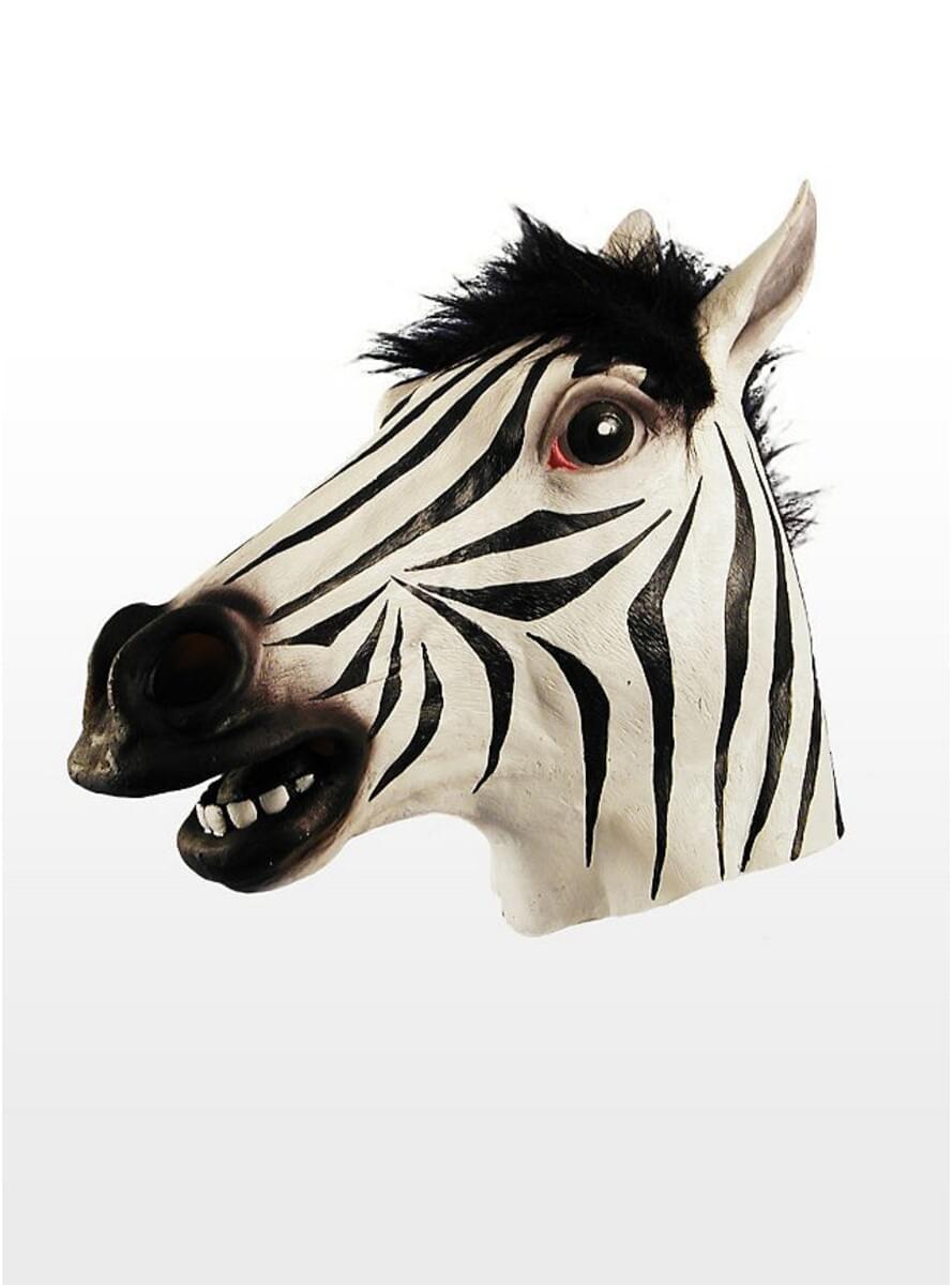 Máscara de cebra deluxe disfraz Funidelia