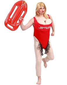 Mens Long-haired Beach Lifeguard Costume