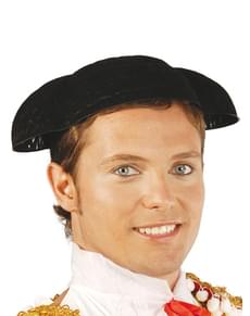 Beflochte Stierkämpfer Haube Schwarz