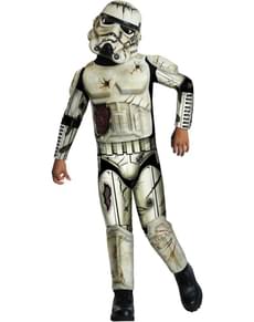 Stormtrooper zombie costume for a boy