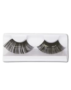 Ciglia brillanti lunghe e spesse e colla