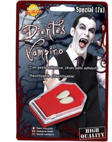 Crocs de Vampire avec colle