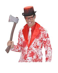 Cravate blanche ensanglantée