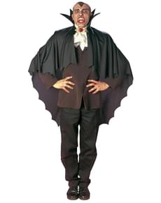 Cape de vampire noire avec col