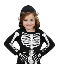 Guanti da scheletro teschiuto infantili