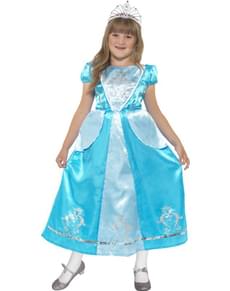 Prinzessin Aschenputtel Kostüm für Mädchen blau
