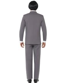 Costume grigio da stella del rock 'n roll britannica