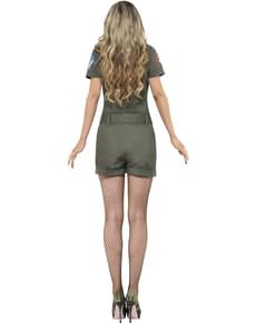 Costume aviatrice Top Gun sexy pour femme