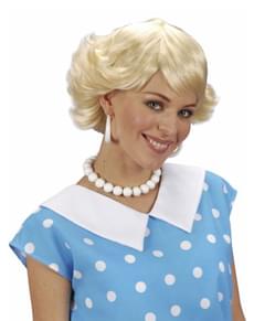 Parrucca bionda taglio anni '50