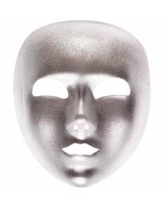 Maschera argentata liscia