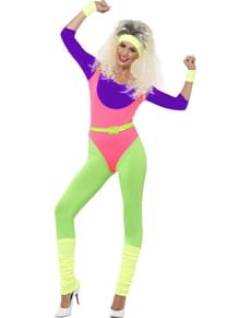 Turnerin Mädchen Kostüm für Damen 80er Jahre