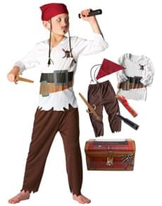 Pirates of the Caribbean Kostüm in Truhe für Jungen