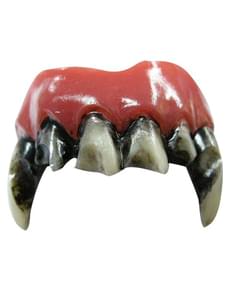 Wolf Deluxe latexmask med tänder