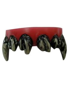 Ork Maske mit Zähnen aus Latex