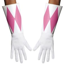 Rosa Mighty Morphin Power Ranger Hansker Voksen