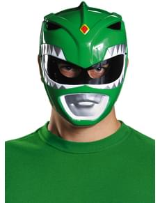 Grønn Mighty Morphin Power Ranger Voksenmaske