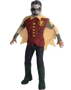 Robin Zombie Kostüm für Jungen deluxe Blackest Night