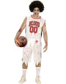 Mens Plus Size Zombie Basketball Player Costume
