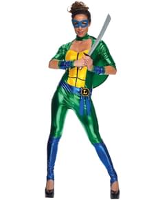 Womens sexy Leonardo Teenage Mutant Ninja Turtles costume