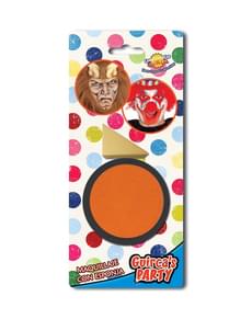 Maquillage orange avec éponge