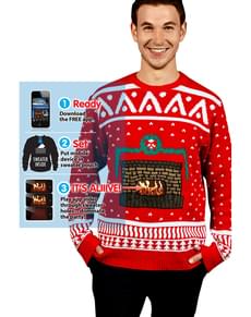 Strikket Knitrende Peis Julegenser