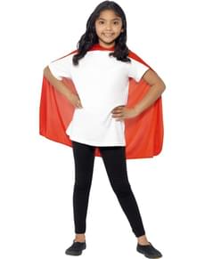 Mantello da supereroe di colore rosso bambino