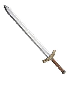 Metallic cross sword for a man