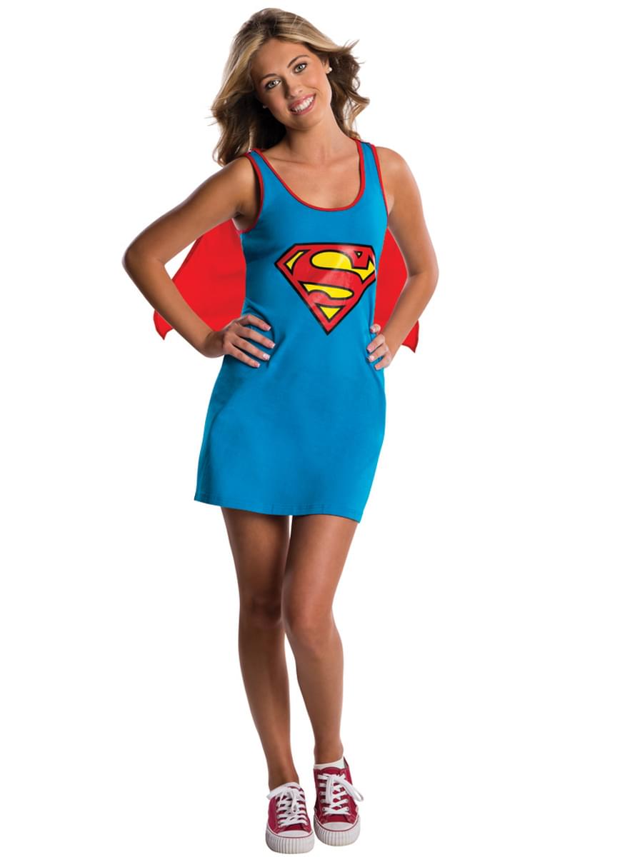 vestido disfraz de supergirl dc ics para adolescente