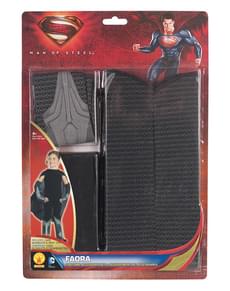 Kit travestimento da Faora de L'uomo di Acciaio da bambina