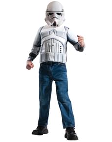 Muskulöses Stormtrooper Kostüm Set für Jungen aus Star Wars