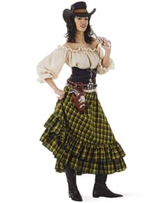 Womens Plus Size Cowgirl Bandit Costume