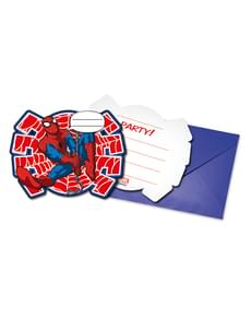 Set de 6 invitaciones Ultimate Spiderman Power