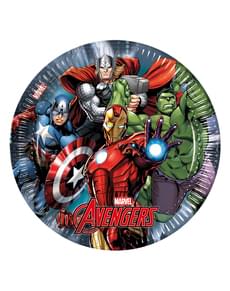 Set of 8 The Avengers Power 23cm Plates