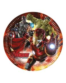 8 kpl Avengers 2: Age of Ultron -23 cm lautasia