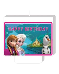 Frozen Alpine Happy Birthday Candle