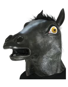 Adult's Black Horse Mask