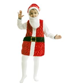 Weihnachtsmann Stofftier Kostüm für Kinder