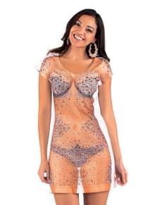 Brillianter på huden kjole til kvinder