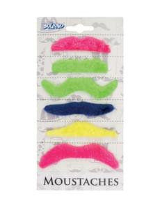 6 moustache adhésive adulte