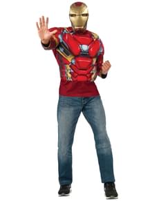 Muskulöses Iron Man Kostüm Kit für Herren aus The First Avenger: Civil War