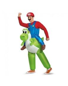 Disfraz Mario Bros ride on Yoshi para adulto