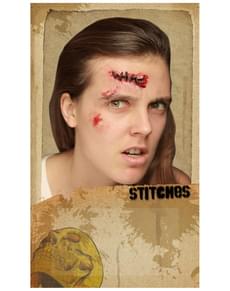 Genähte Wunde Latex-Prothese