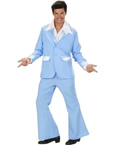 Man's Blue Disco Suit